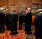 Obama with Supreme Court Justices