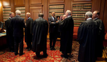 Obama with Supreme Court Justices