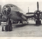 TINIAN ISLAND COMMONWEALTH OF THE NORTHERN MARIANA ISLANDS - Between SEPTEMBER 2 and NOVEMBER 6 1945: Photo from an old album of the Enola Gay the United States Air Force B-29 bomber that dropped the first atomic bomb on Hiroshima Japan on August 5th 1945